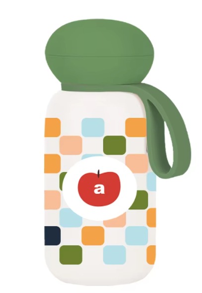 myGEN Flask 16 oz in Gingham Mix Color Apple