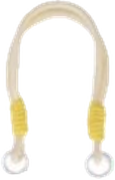 Lanyard in Beige Mustard