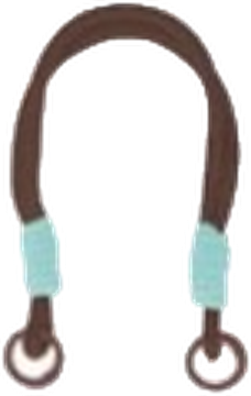 Lanyard in Mocha Blue