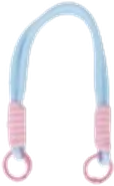 Lanyard in Sky Blue Pink