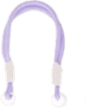 Lanyard in Taro Purple White