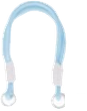 Lanyard in Blue And White