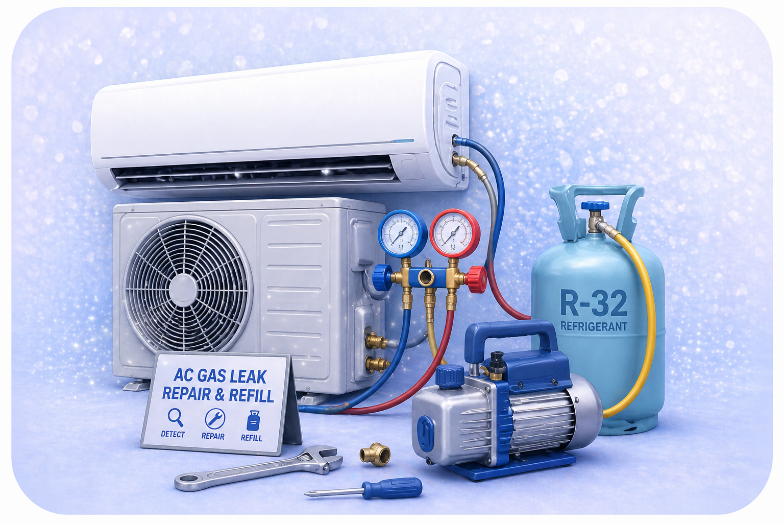 AC Repair & Gas Refill AC Less/No Cooling Repair