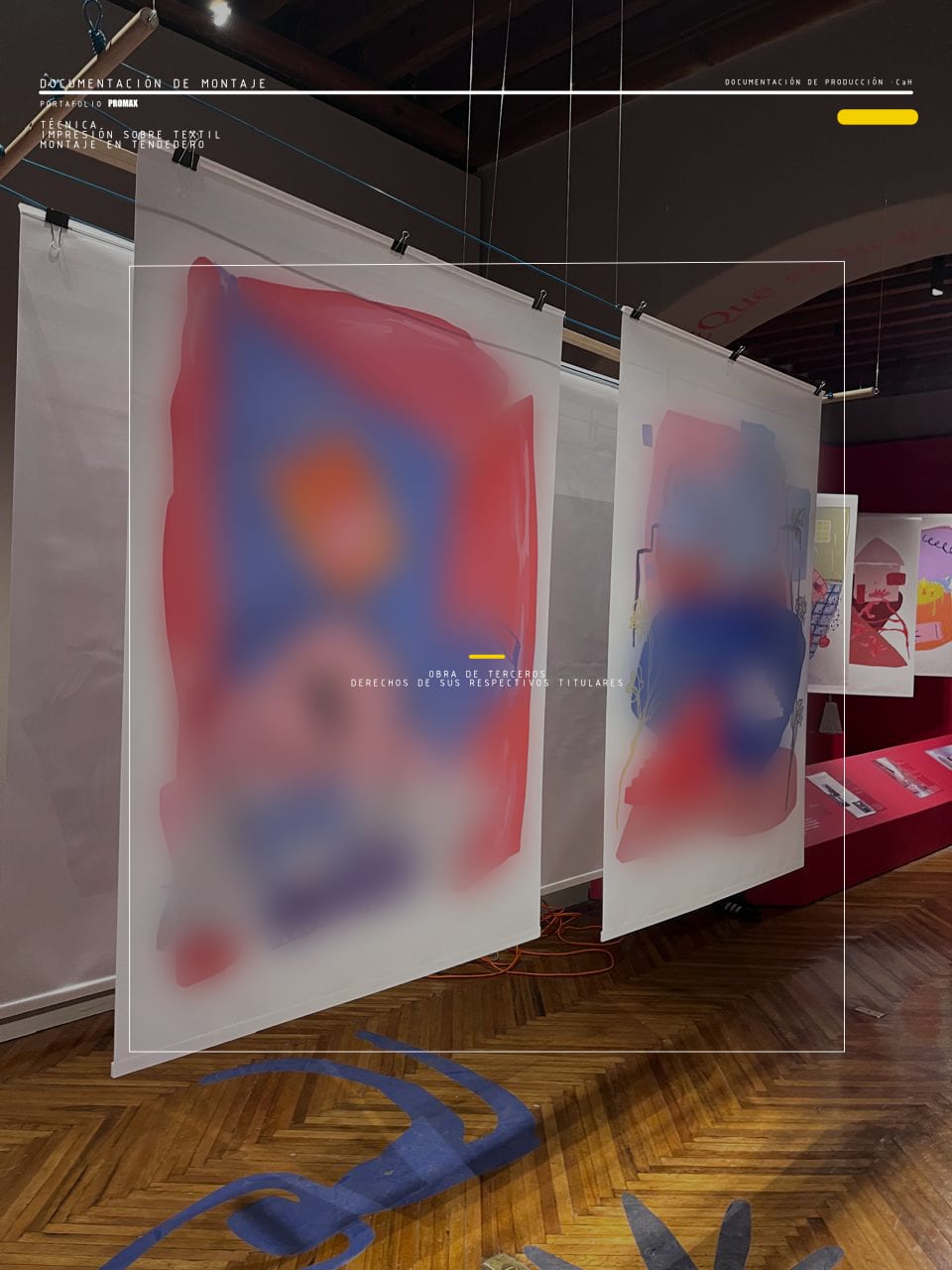 Documentación de montaje museográfico realizado por PROMAX para De Casa a Hogar en Museo Franz Mayer; obras y contenidos con derechos de sus respectivos titulares