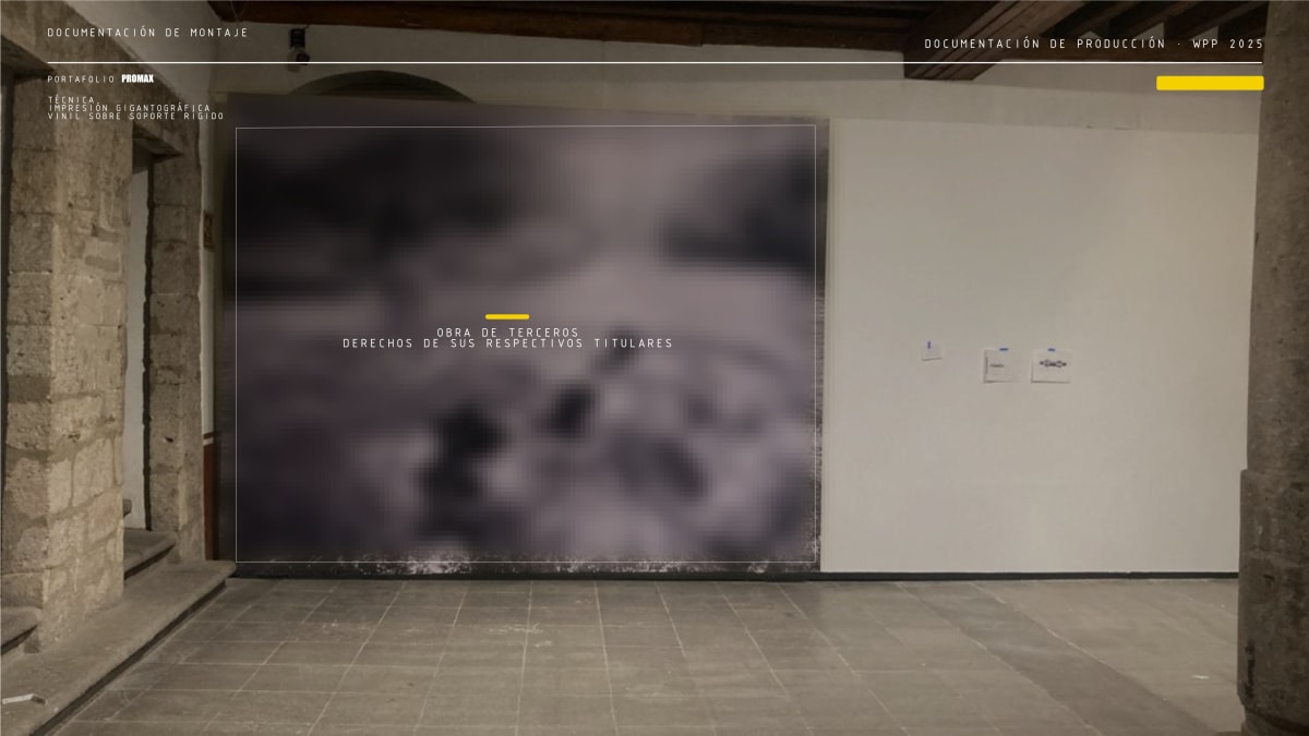 Vista general del sistema expositivo para World Press Photo — producción e instalación PROMAX