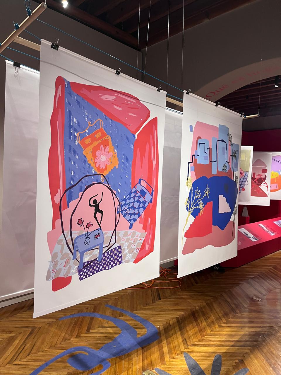 Montaje museográfico de la exposición De Casa a Hogar en el Museo Franz Mayer