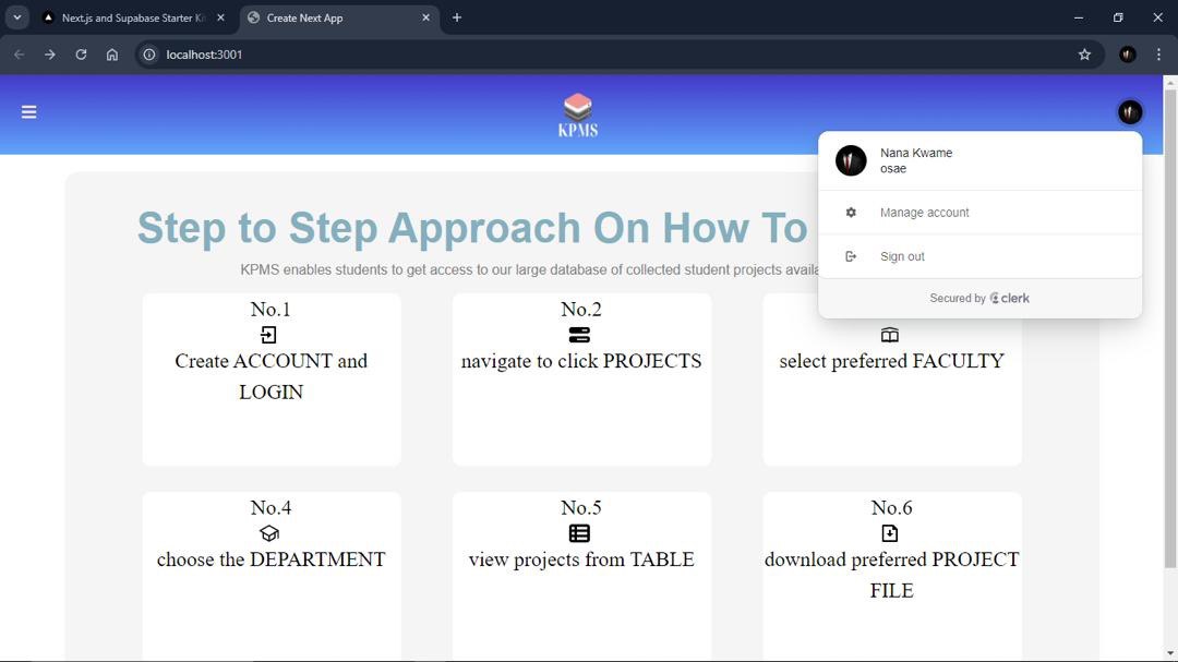 Student Project Management System