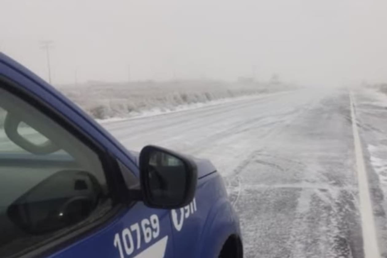 Nieve en el Champaquí: cierran el Camino de las Altas Cumbres