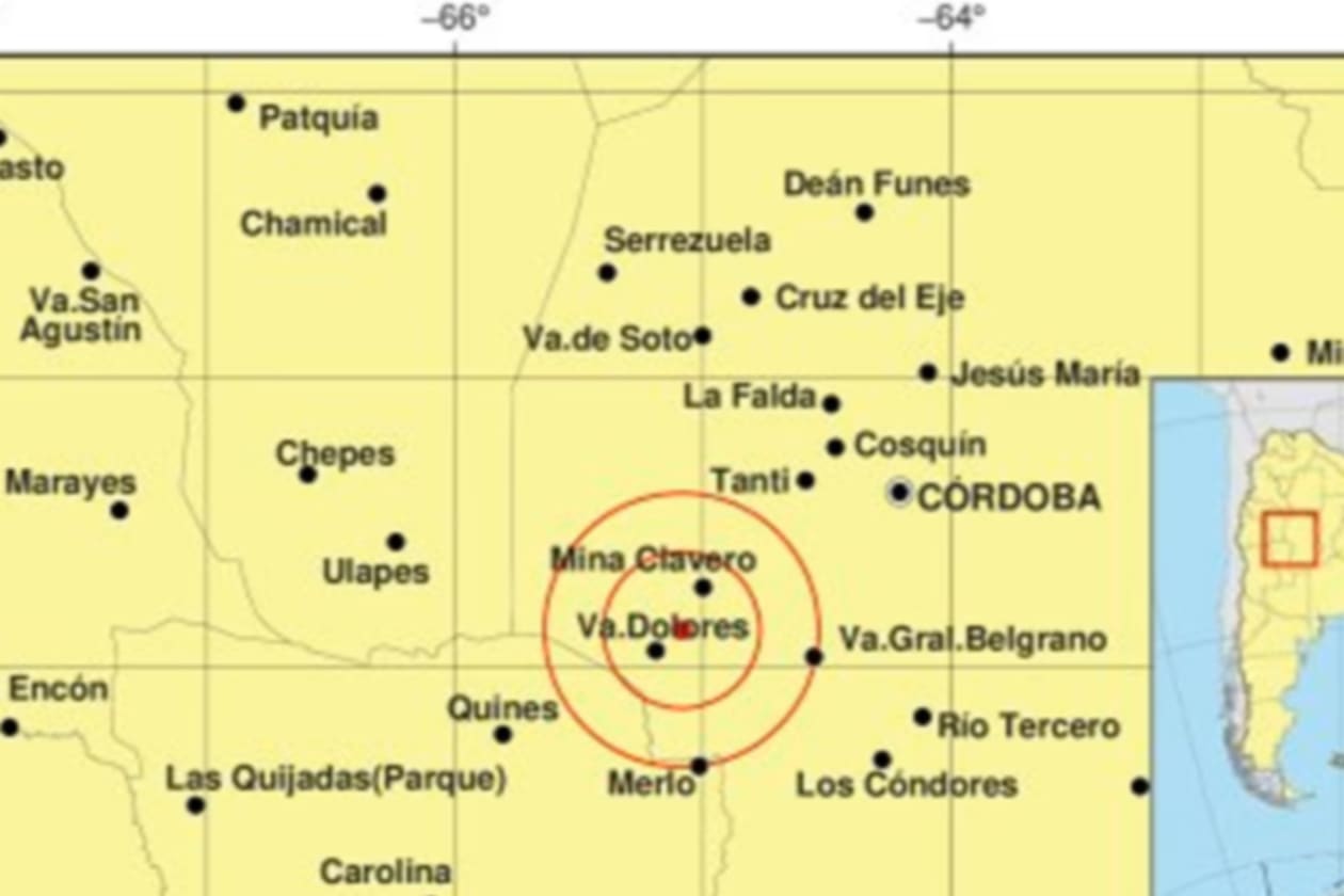 Sismo de 3.2 sacude Traslasierra sin causar daños
