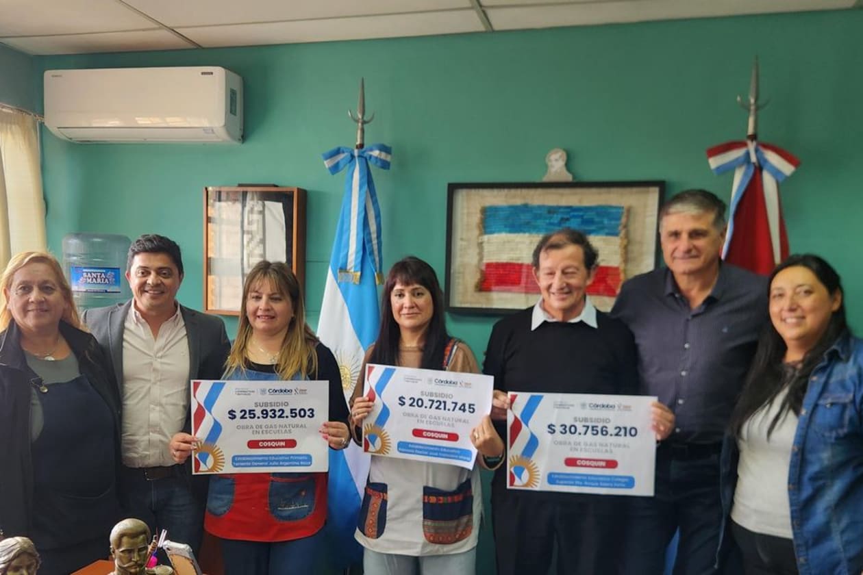 Importante inversión en gas para escuelas de Punilla