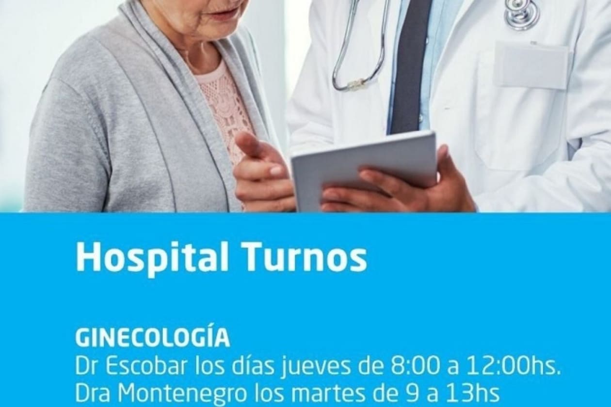 Nuevos horarios en el Hospital de Capilla del Monte para ginecología y pediatría