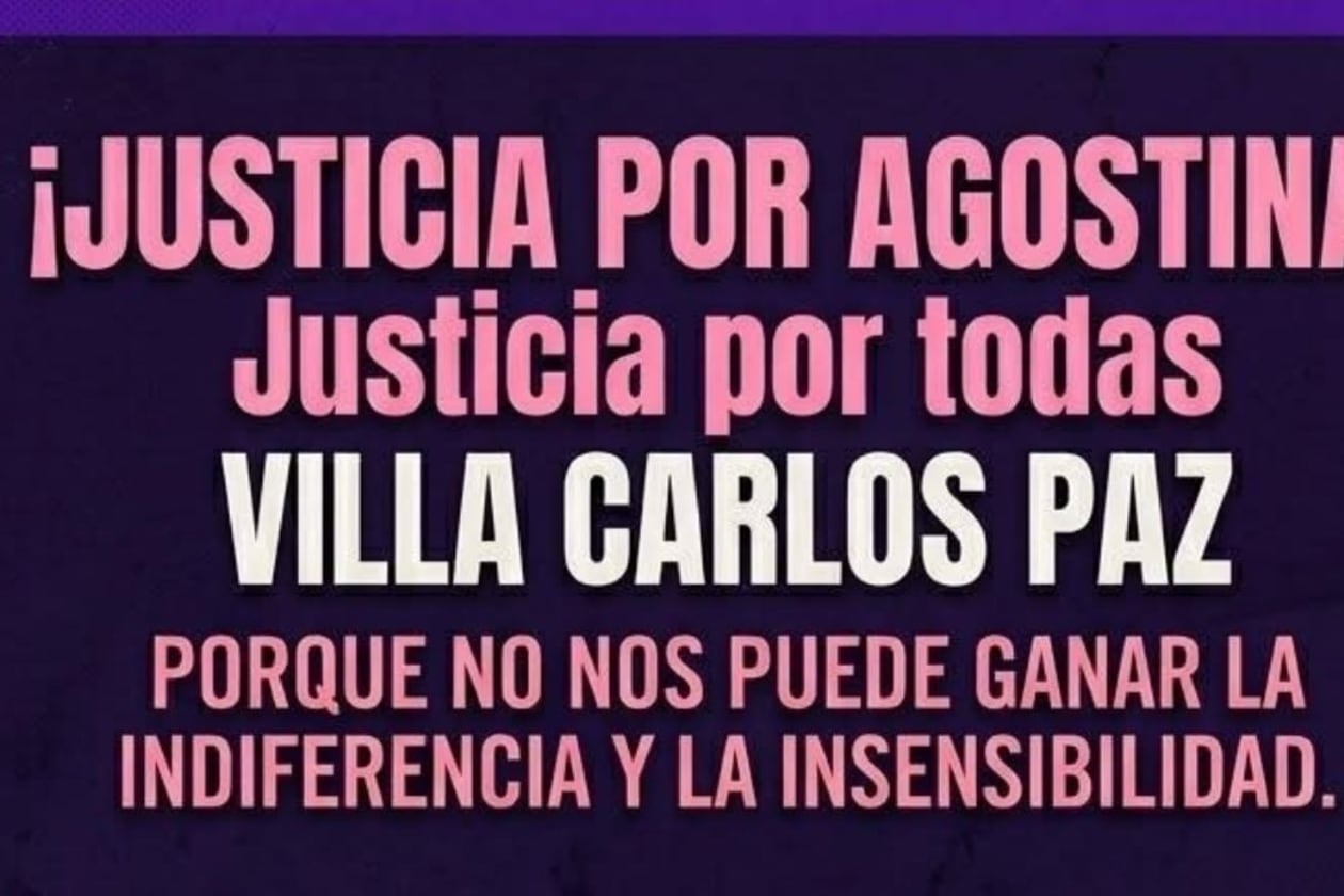 Manifestaciones en Carlos Paz y Punilla por justicia para Agostina Vega