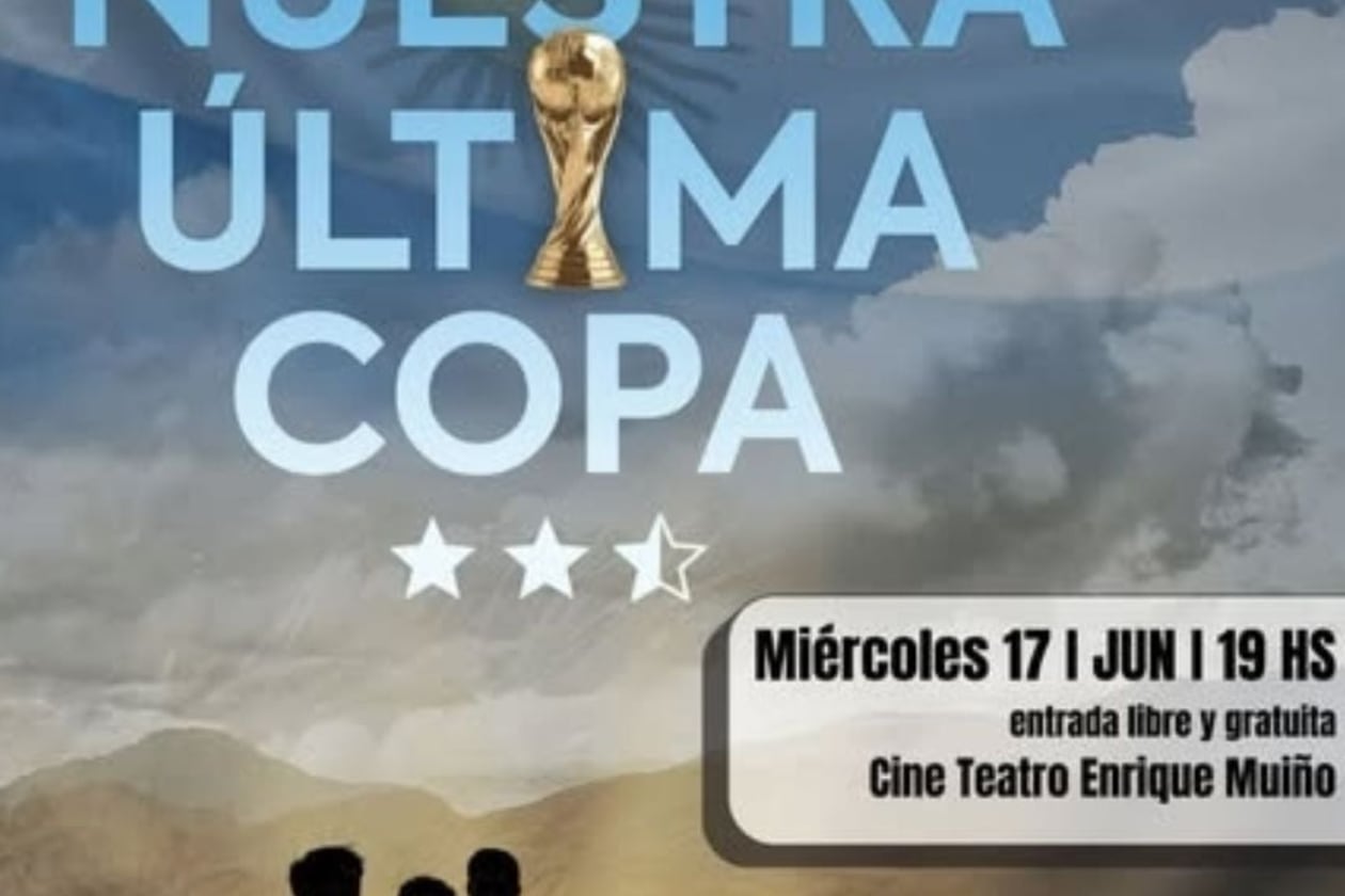 Capilla del Monte proyectará gratis el documental 'Nuestra Última Copa'