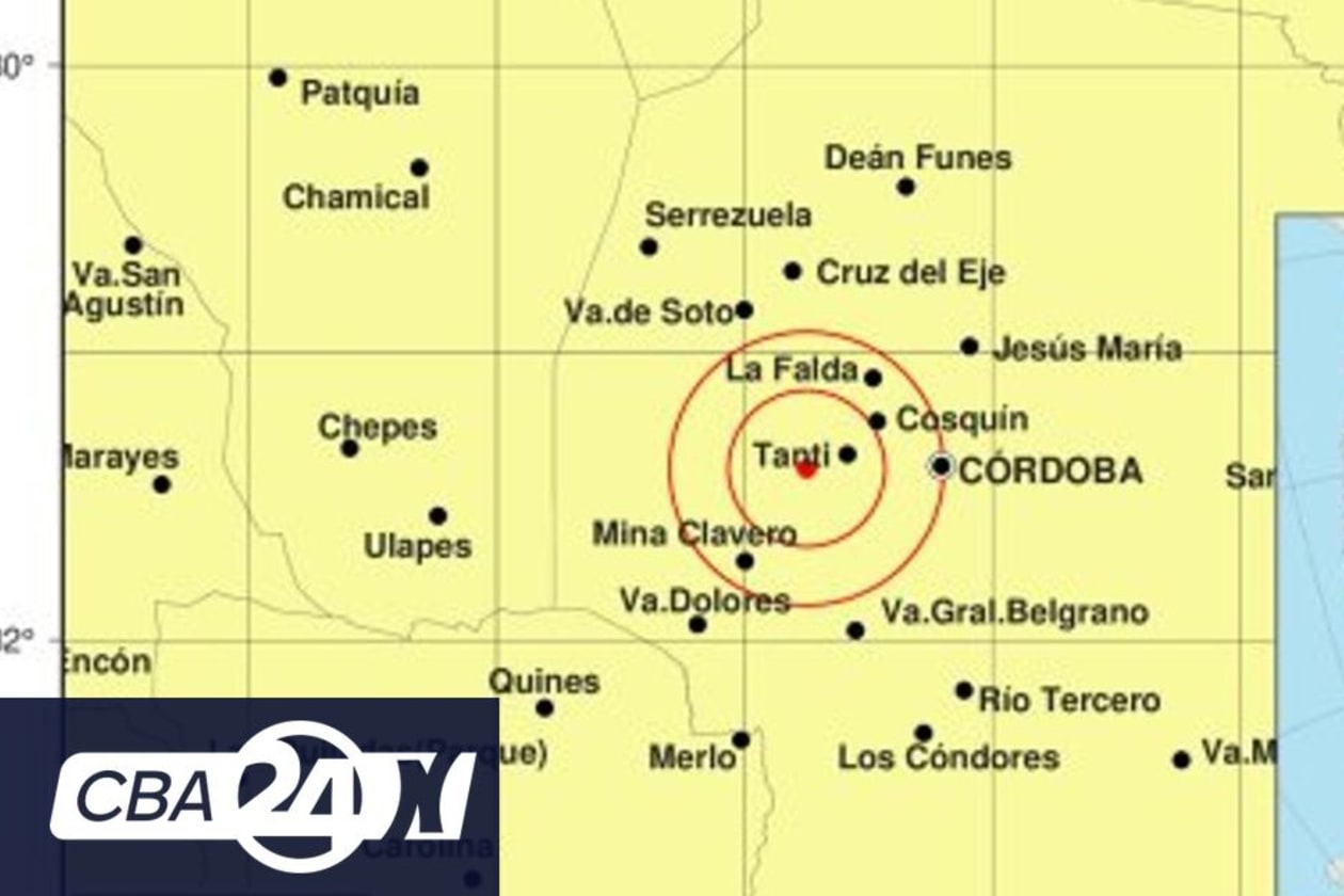 Sismo en Tanti sacude la tranquilidad nocturna de Córdoba