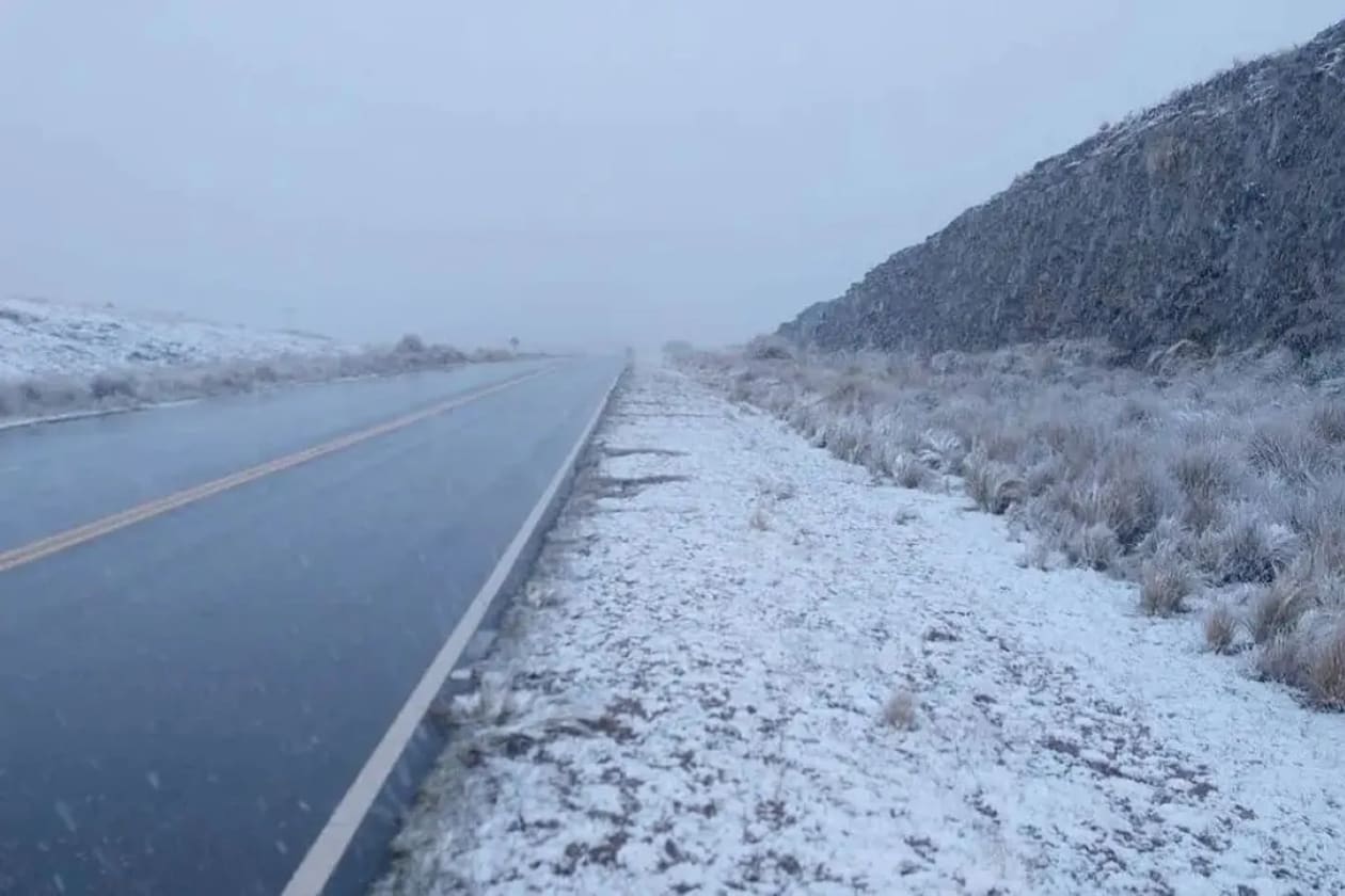 Alerta por nevadas y agua nieve en las Altas Cumbres