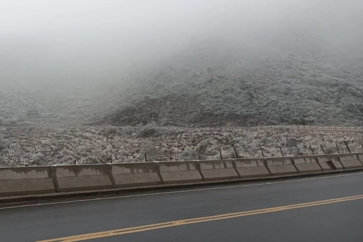 Cierre del Camino del Cuadrado por nevadas y hielo en las sierras