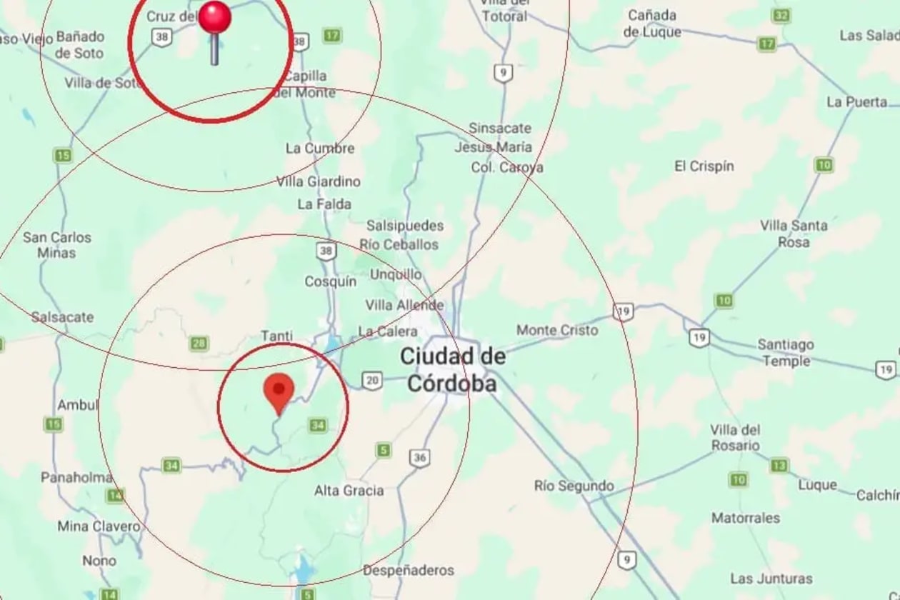 Dos sismos sacuden el Valle de Punilla este viernes