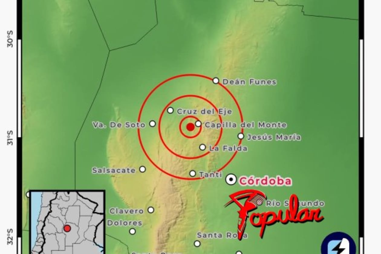 Sismo de baja intensidad sacude el Valle de Punilla sin causar daños