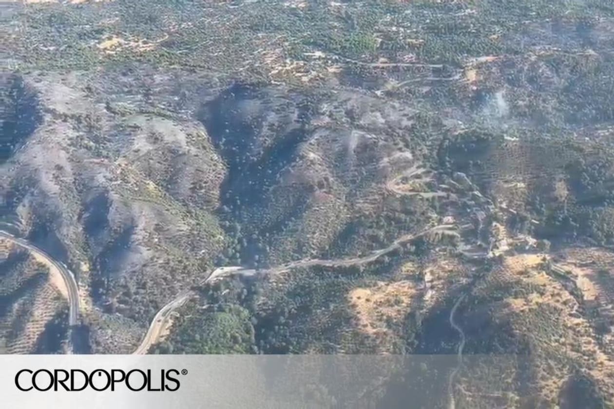 Incendio en la Sierra de Córdoba: un desafío desde el aire y el suelo