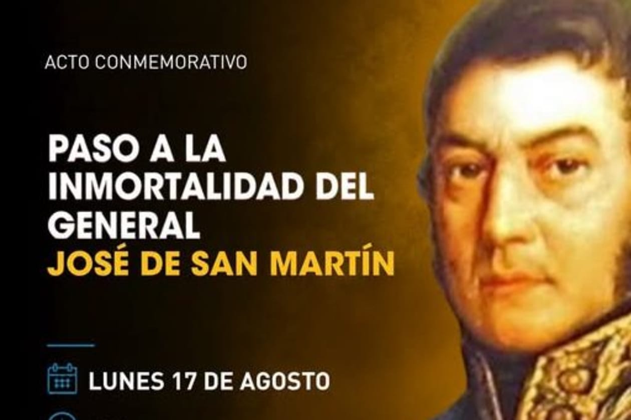 La Falda rendirá homenaje al General San Martín en un acto conmemorativo