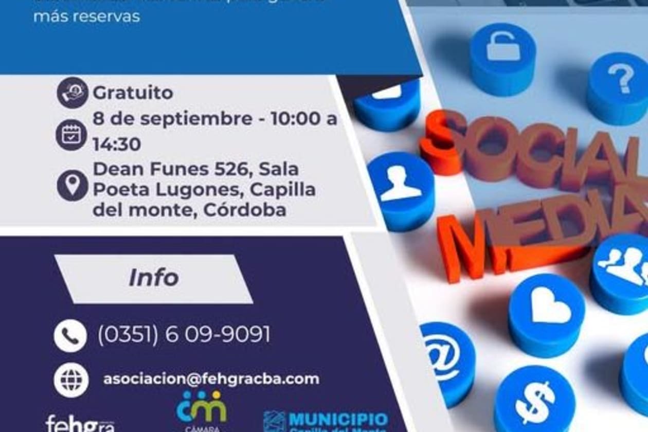 Capilla del Monte ofrece curso gratuito de redes sociales para turismo y gastronomía