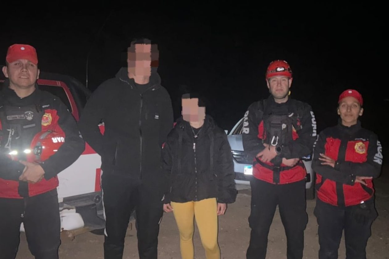 Rescate exitoso de dos senderistas en las Altas Cumbres