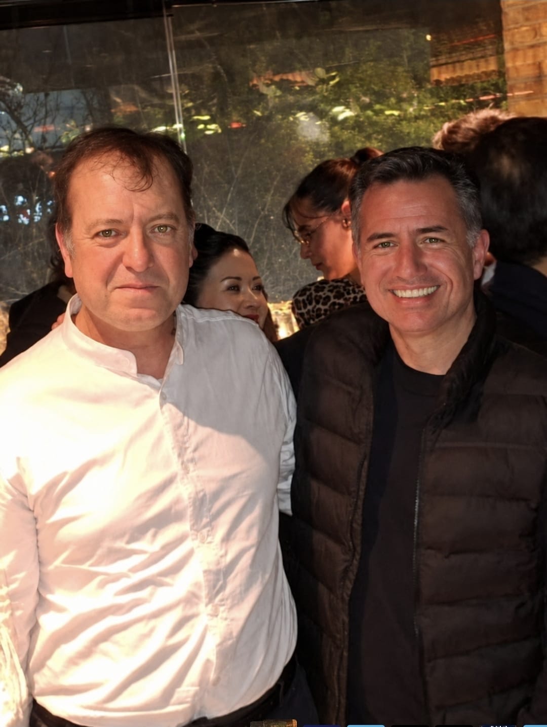 Miguel Altamira junto a Gabriel Bornoroni durante la recorrida por el Valle de Punilla