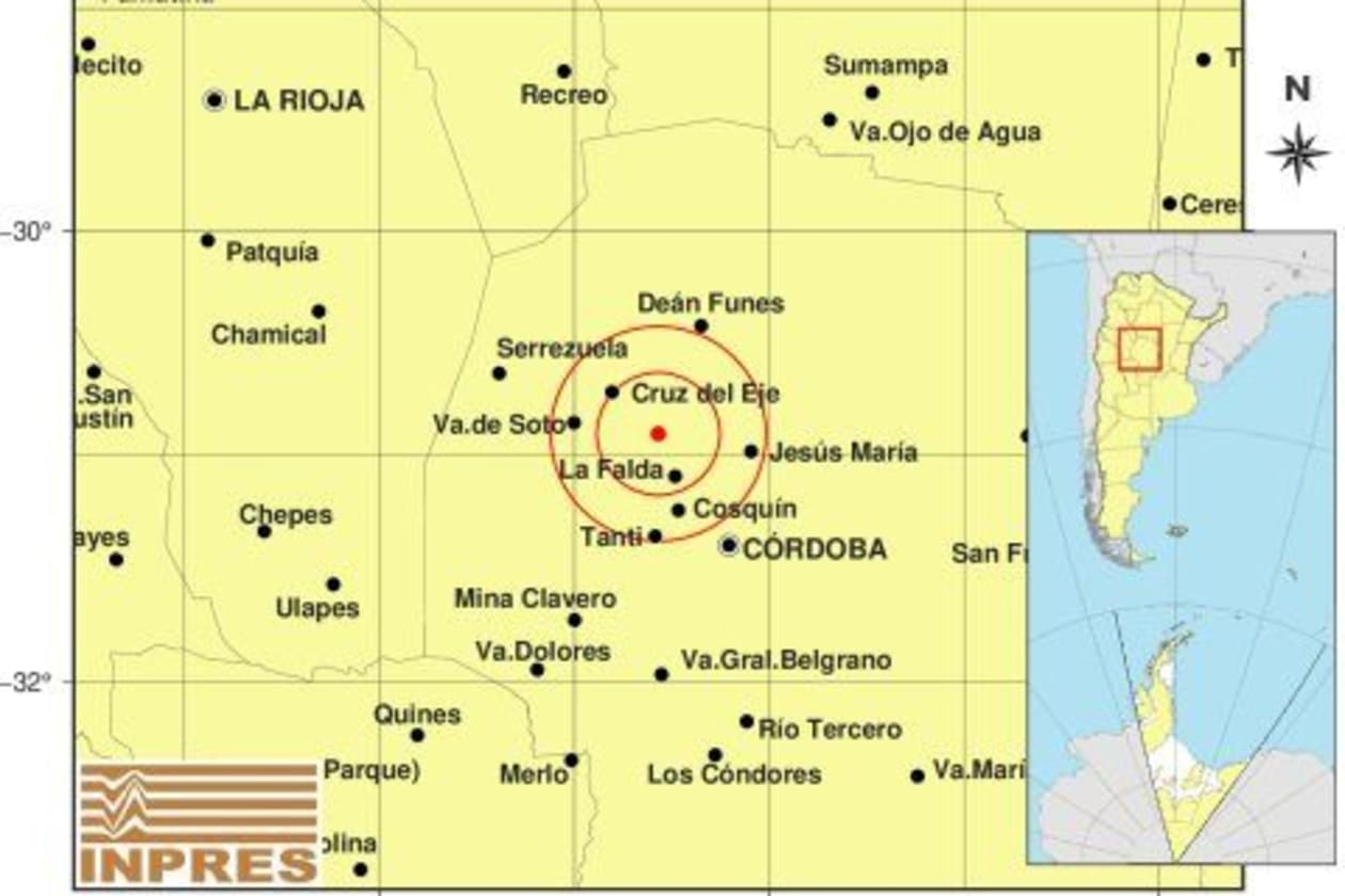 Sismo en las Sierras de Córdoba se sintió en Capilla del Monte
