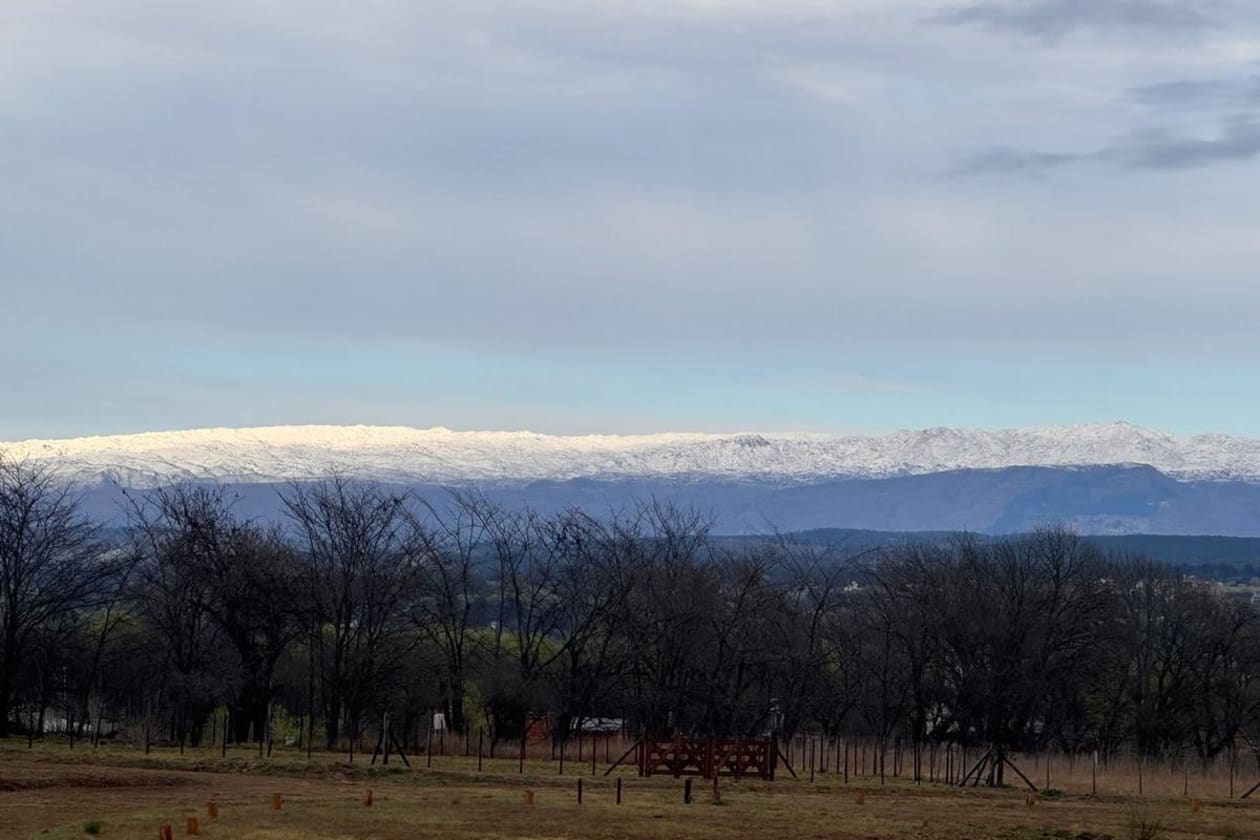 Rige una alerta amarilla por nieve para este sábado en las sierras de Córdoba