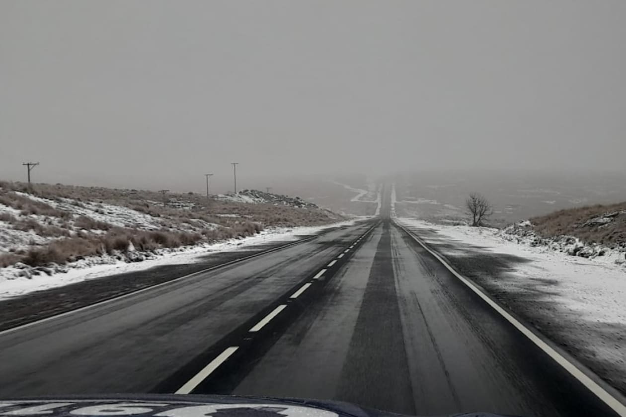 Mínimas bajo cero y nieve en las sierras: cuál fue el punto de Córdoba más frío este sábado