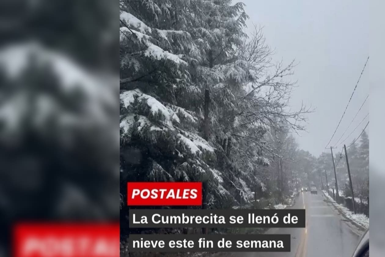 Postales que enamoran: La Cumbrecita se llenó de nieve este fin de semana
