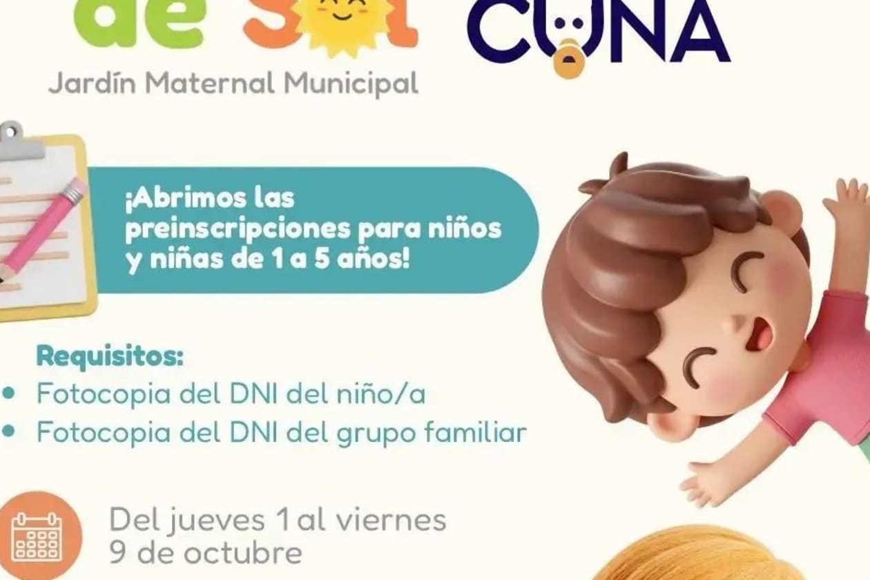 Valle Hermoso abre preinscripciones para el Jardín Maternal Rayito de Sol
