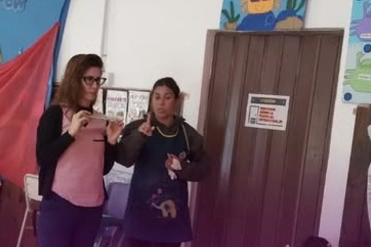 Charla sobre alimentación saludable y vacunación en San Roque