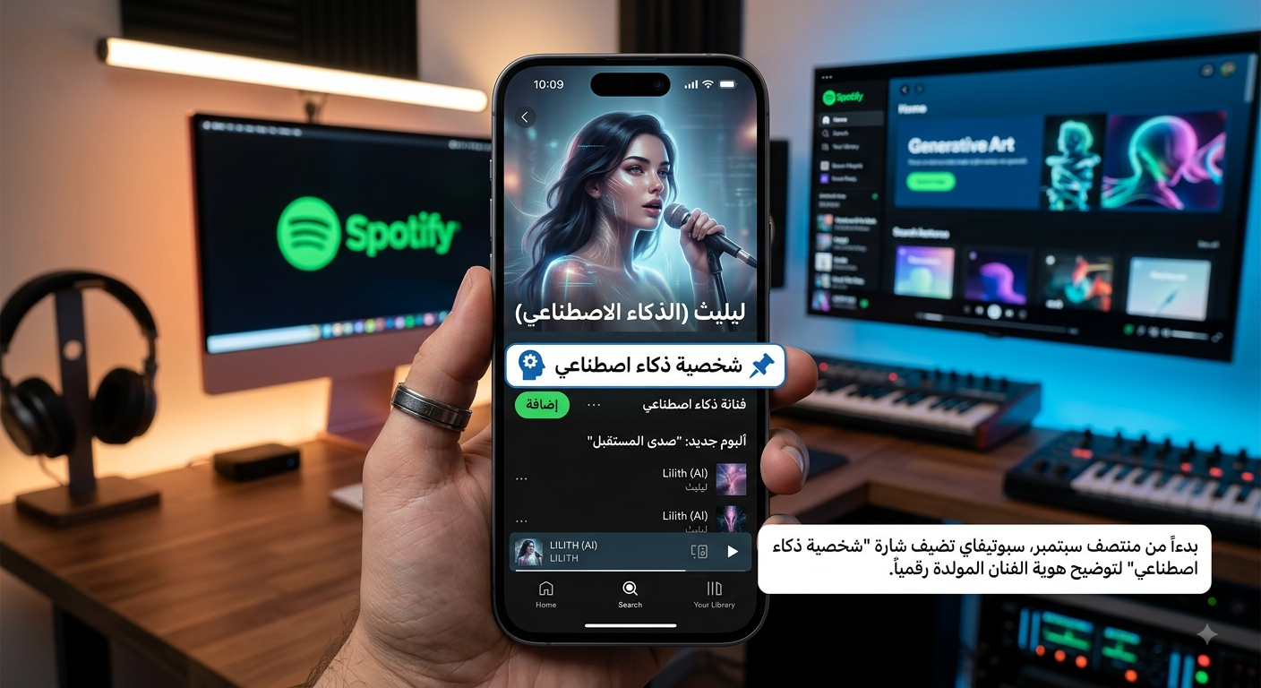 سبوتيفاي تطلق شارة شخصية ذكاء اصطناعي: تحول جذري في مستقبل صناعة الموسيقى الرقمية