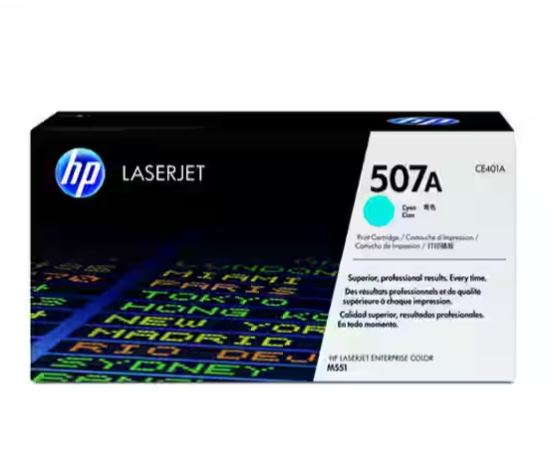 HP 507A Cyan Original LaserJet Toner Cartridge image 1
