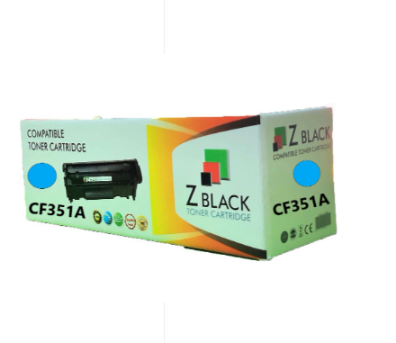 Z BLACK CF351A/130 Cyan Compatible Toner Cartridge image 1