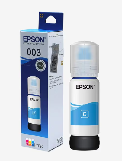 Epson 003 Cyan Ink Bottle for L3100 & L3150 image 1