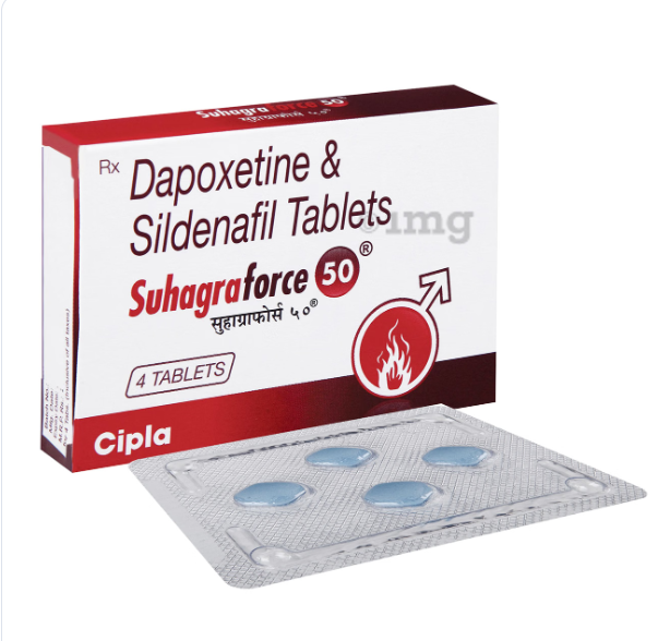 Suhagra Force 50mg/30mg Tablet for Erectile Dysfunction image 1
