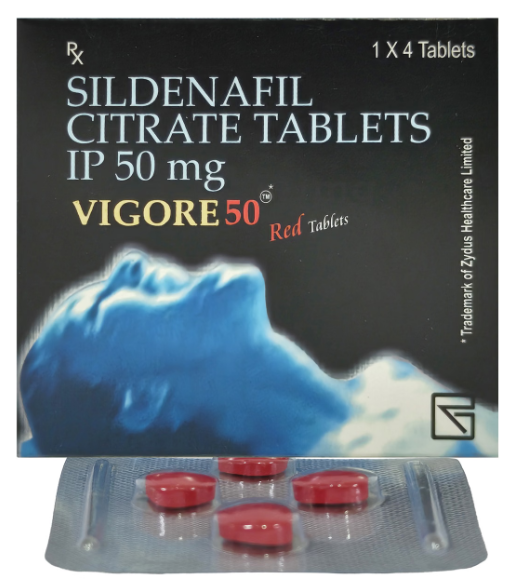Vigore 50 Red Tablet – Sildenafil for Erectile Dysfunction image 1