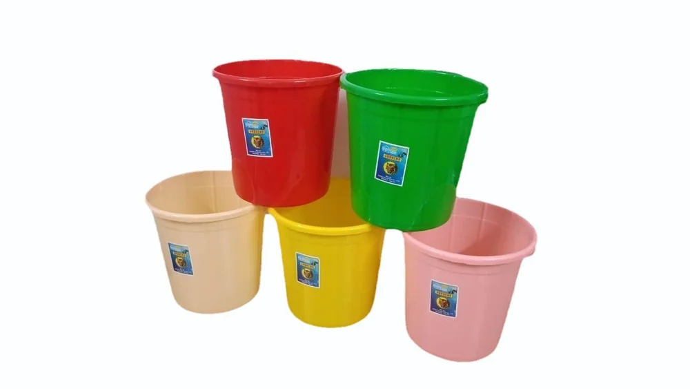 Saboo Plastics 10L Round Plastic Dustbin