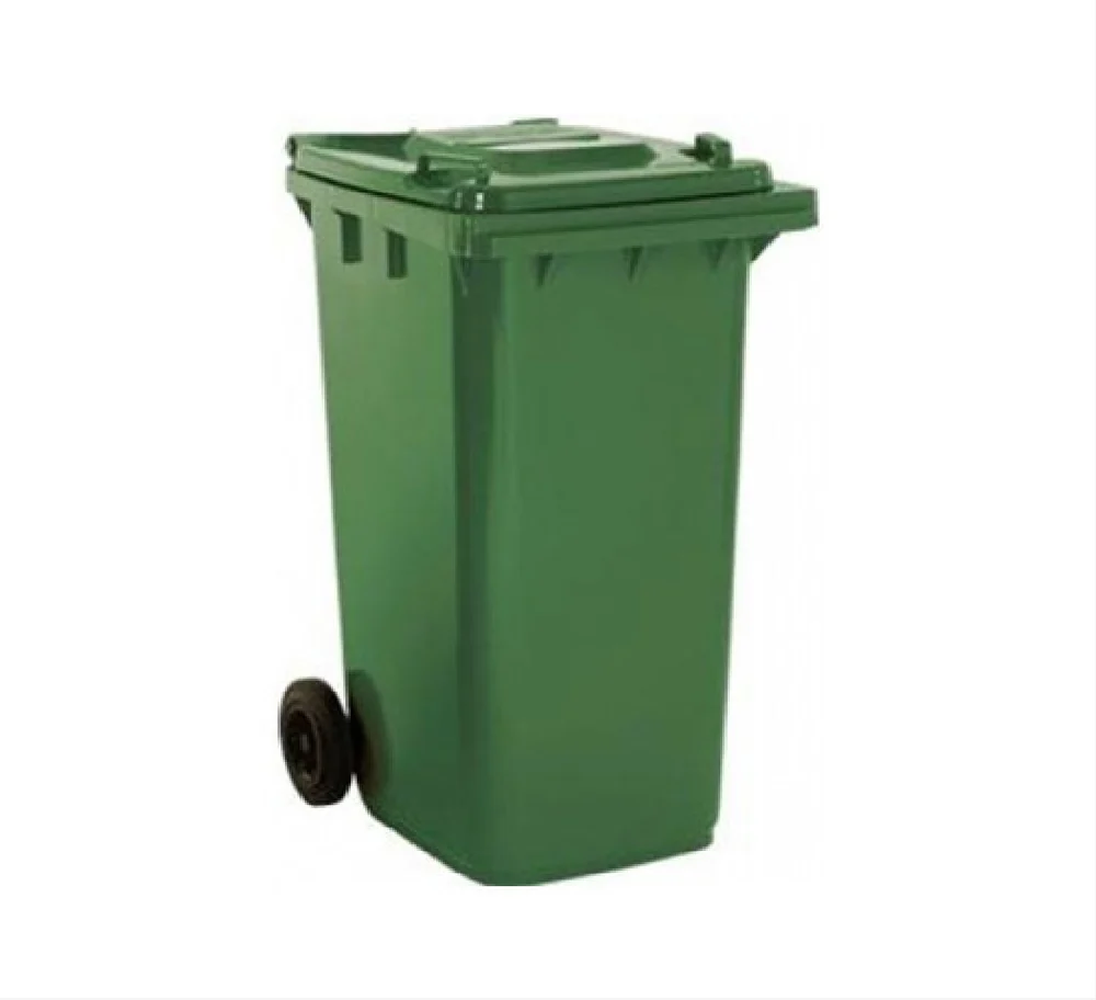 120L Wheeled Plastic Foot Pedal Dustbin