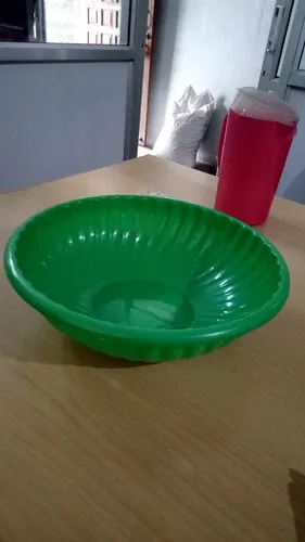 Saboo Plastics Green Round Polypropylene Plastic Tub