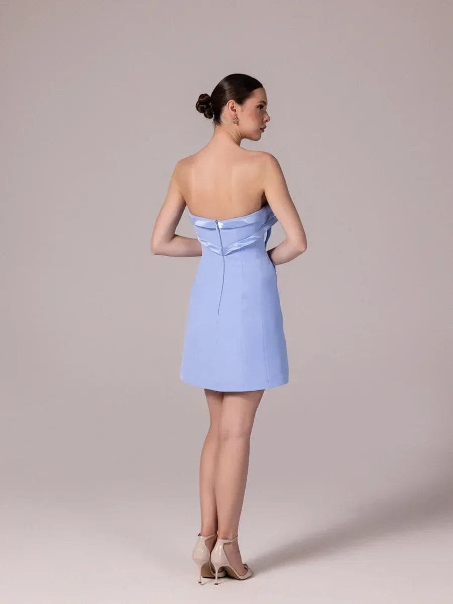 Sky Bow Mini Dress