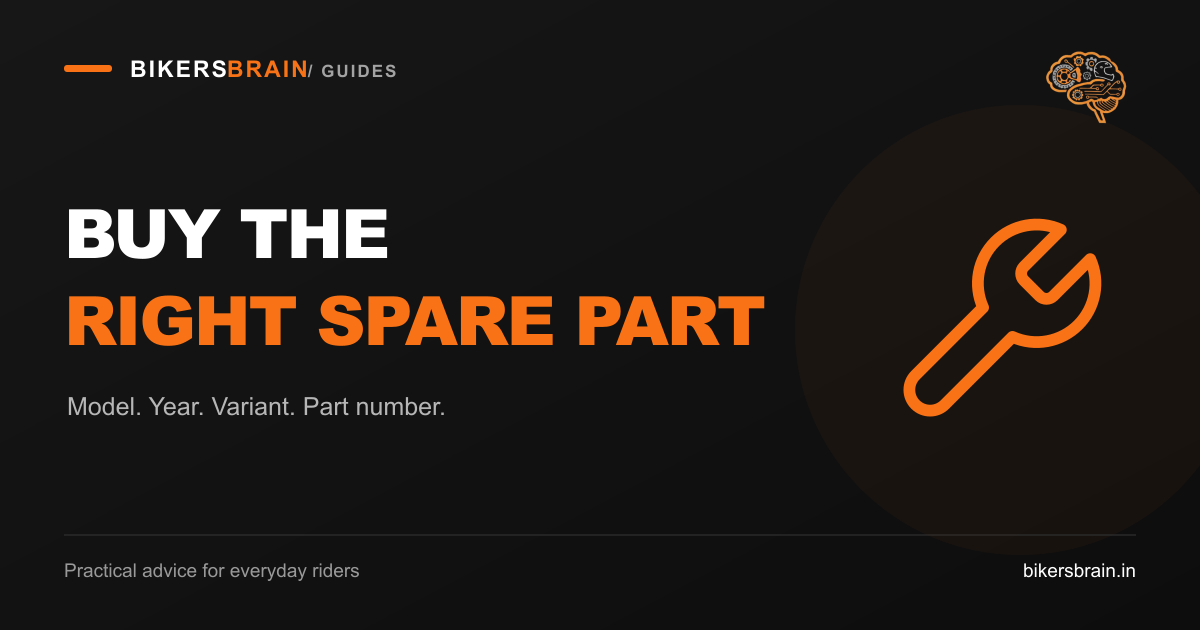 How to Choose Bike Spare Parts: Model, Year and Part Number