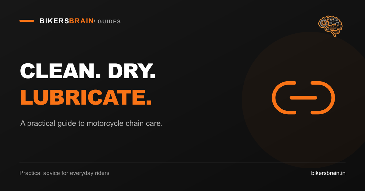 How to Clean and Lubricate a Motorcycle Chain Safely