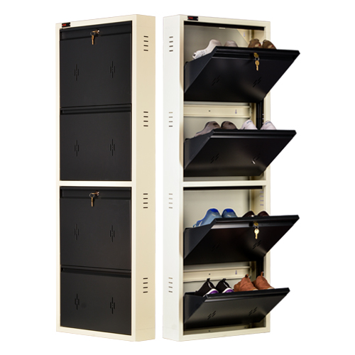 Steel shoe rack online clearance