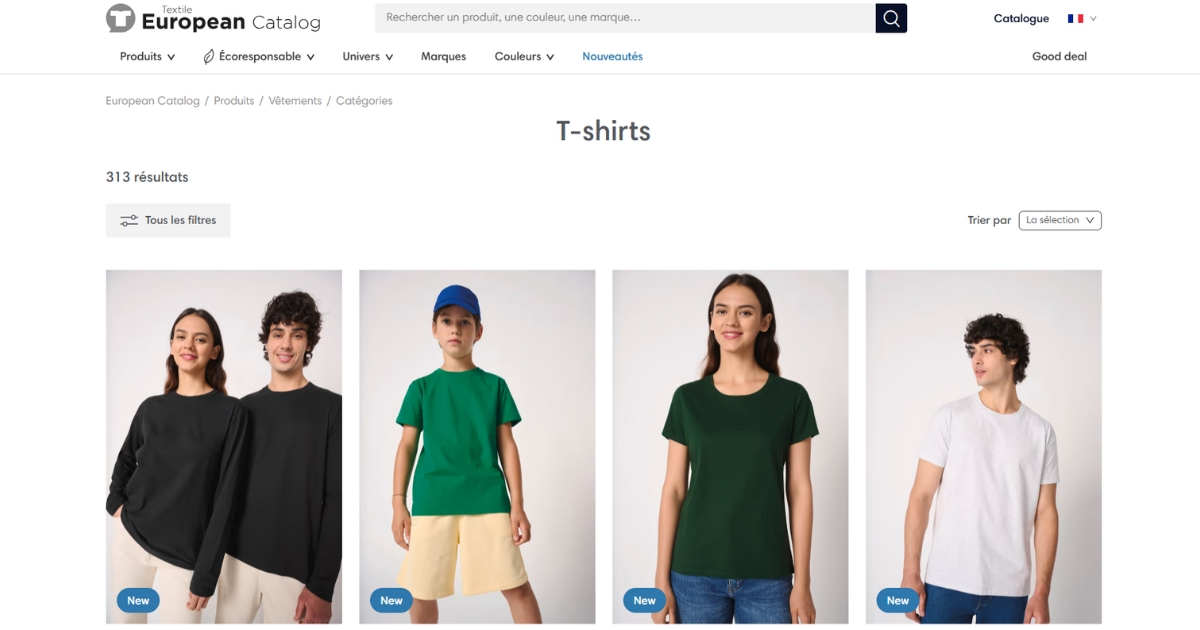 Catalogue European textile