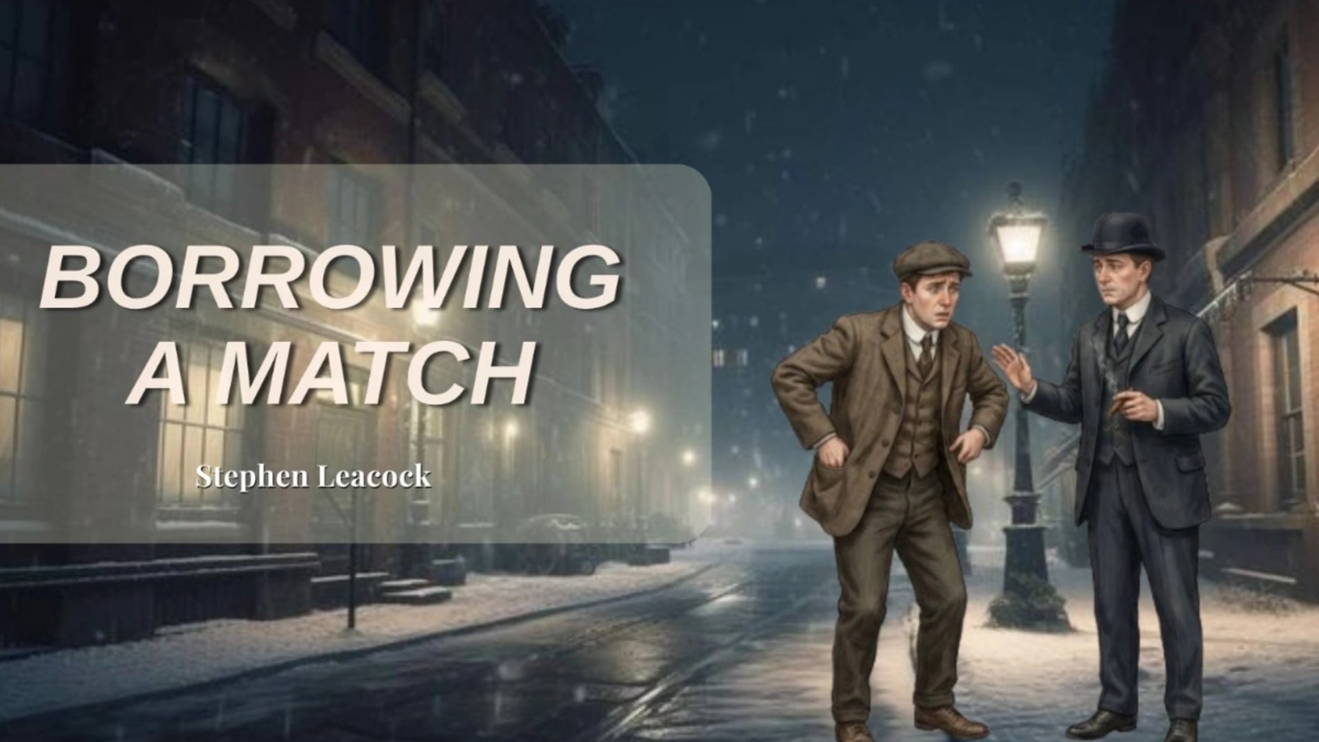 Borrowing a Match — Stephen Leacock