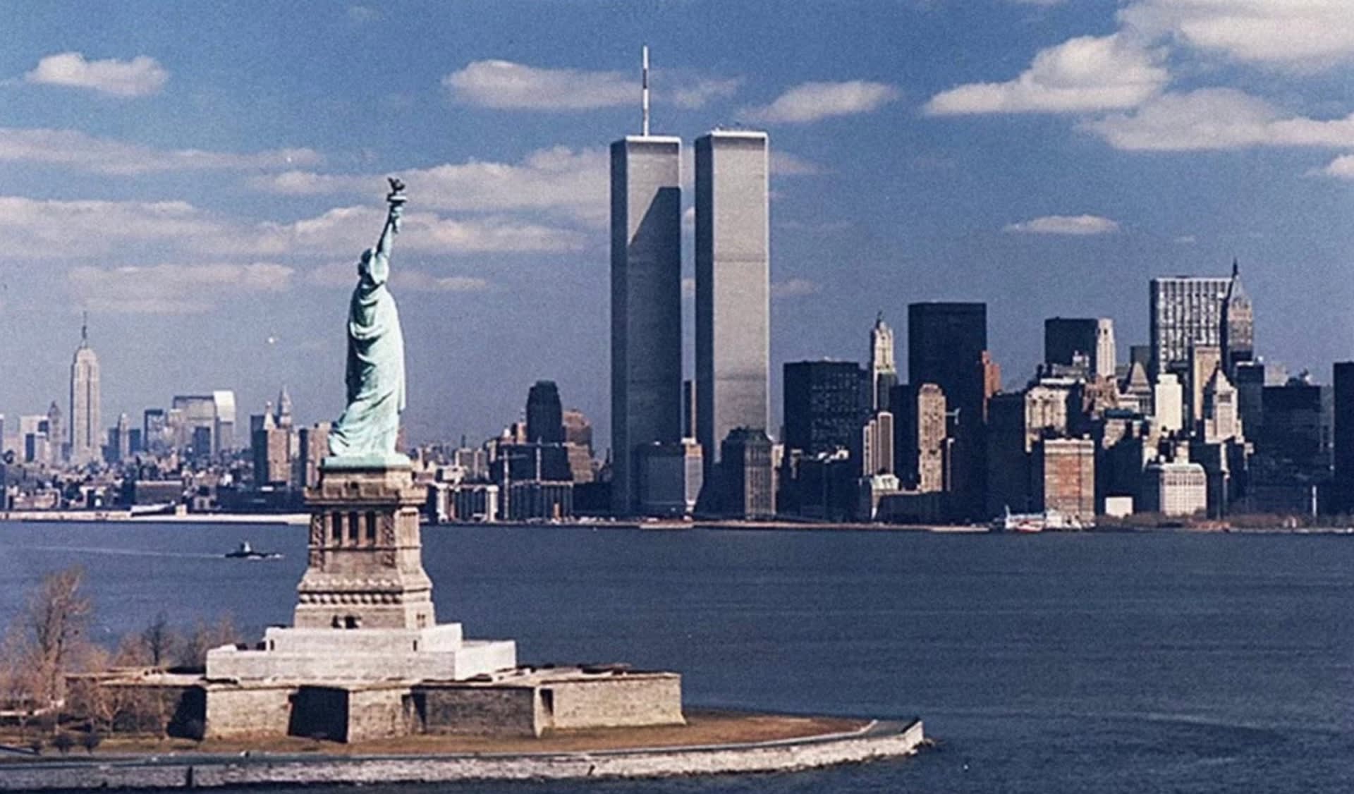 The New York skyline before 9/11. The New York skyline before 9/11.