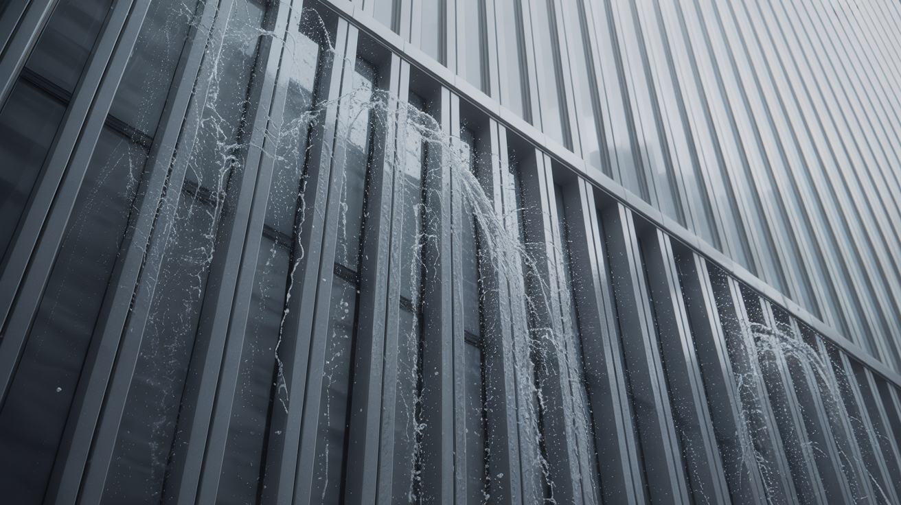 Fassadenreinigung Metallfassade